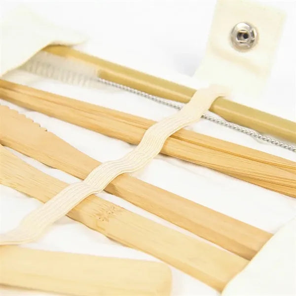 Bamboo Travel Cutlery Set