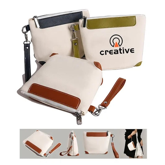 Mini Canvas Zipper Hand Bag