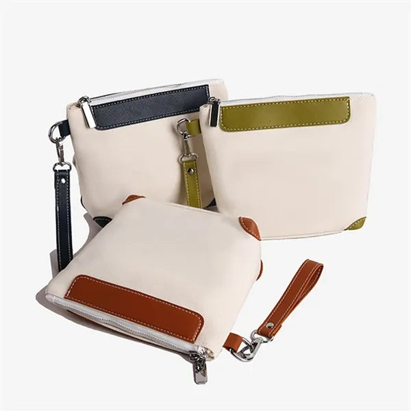 Mini Canvas Zipper Hand Bag