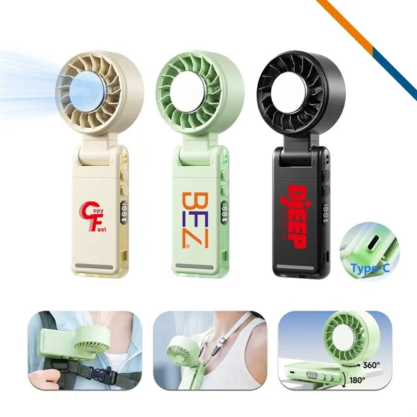 FrostSip Foldable Clip On Ice Cooling Fan