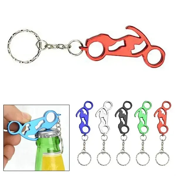 Motorbike Shape Bottle Opener Keychain