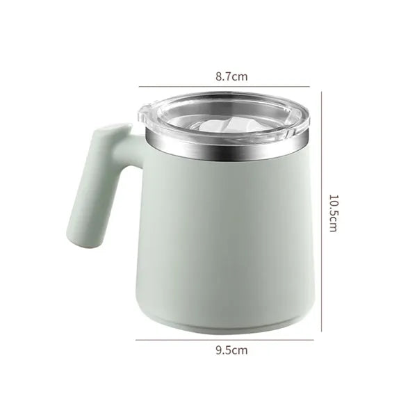 17oz. Stainless Steel Coffee Mug with Lid and Handle