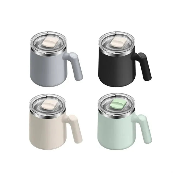 17oz. Stainless Steel Coffee Mug with Lid and Handle