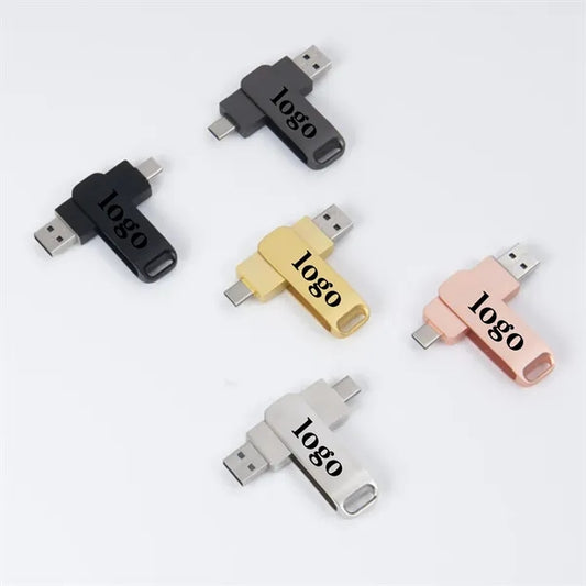 128G Dual purpose USB drive for mobile phones and computers