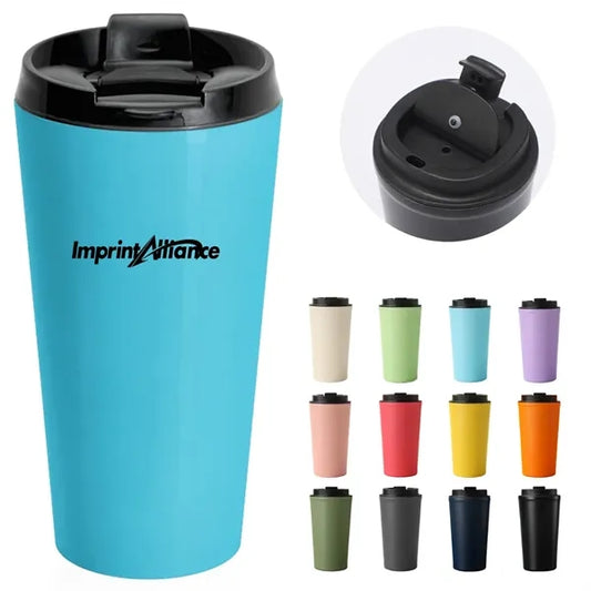 17oz. Stainless Steel Travel Tumbler w/ Lid for Office & Car