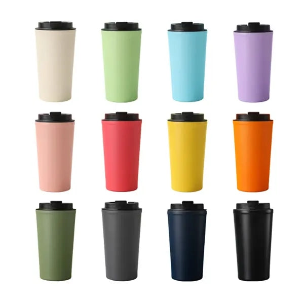 17oz. Stainless Steel Travel Tumbler w/ Lid for Office & Car