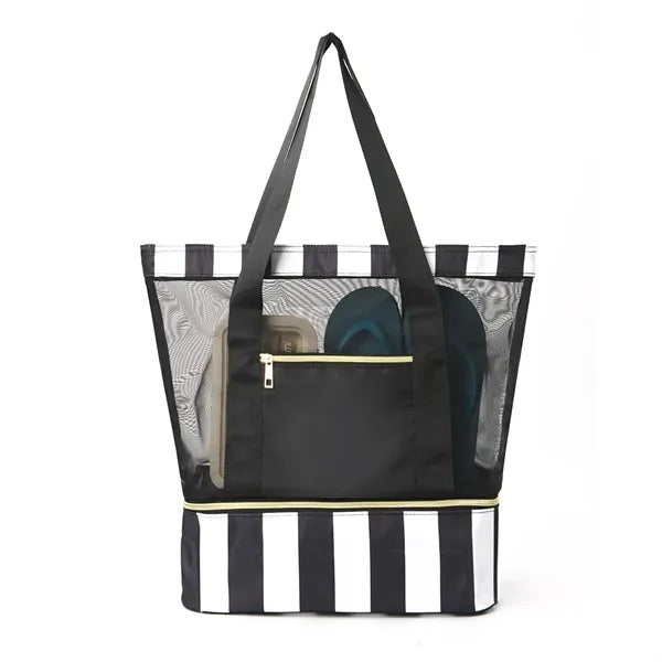 Double-Layer Large Capacity Transparent Waterproof Beach Bag