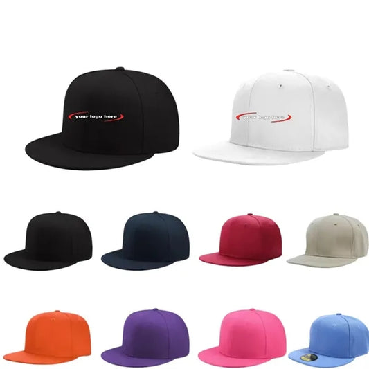 Classic Snapback Hat Cap Hip Hop Style Flat