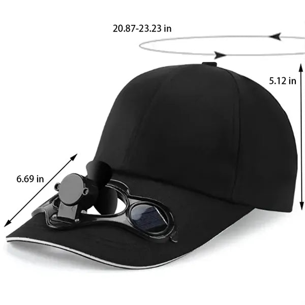 Outdoor Sports Sun Protection Baseball Cap With Solar Fan