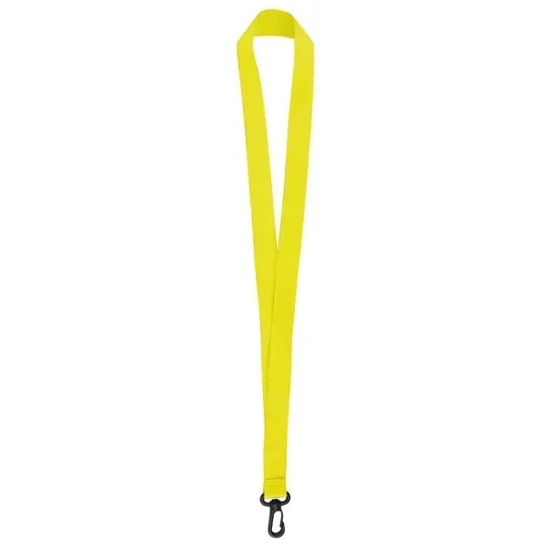 3/4" Nylon Flat Badge Holder Lanyard Strap W/ Plastic J Hook