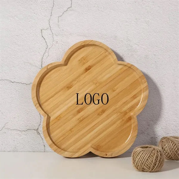 Bamboo Tray Wooden Pizza Serving Board Snack Platter