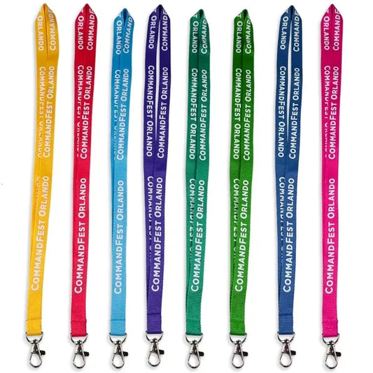3/4" Polyester Safety Breakaway Lanyard W/ Swivel Hooks