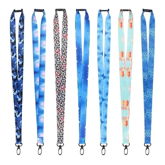 3/4" Polyester Breakaway ID Lanyard W/ Black Snap Clasp