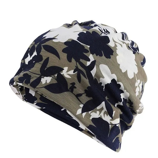 Women's Soft Stylish Acrylic Caps w/ Floral Print
