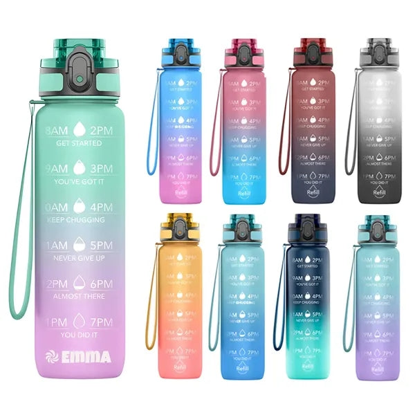 32oz BPA-Free Leakproof Water Bottle w/Gradient Color Design