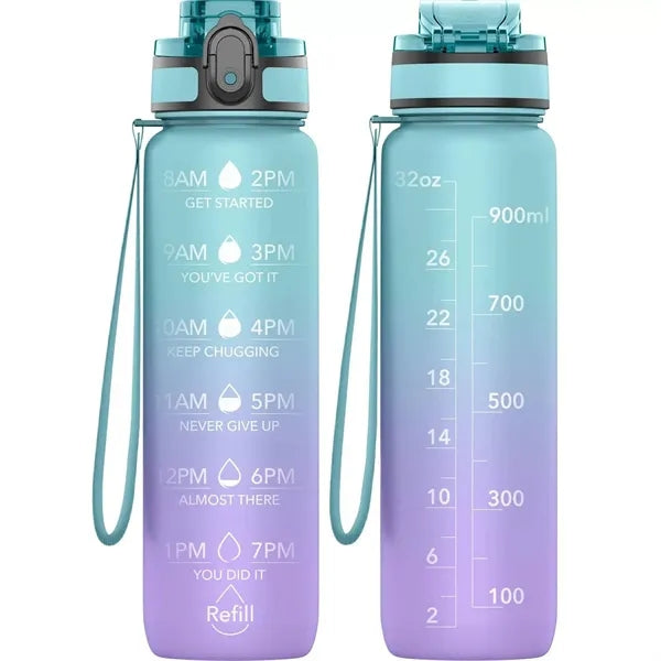 32oz BPA-Free Leakproof Water Bottle w/Gradient Color Design