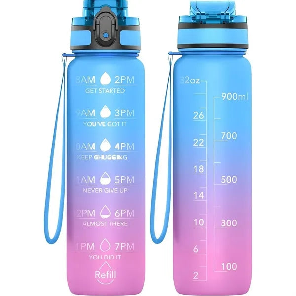 32oz BPA-Free Leakproof Water Bottle w/Gradient Color Design