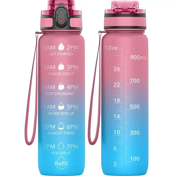 32oz BPA-Free Leakproof Water Bottle w/Gradient Color Design