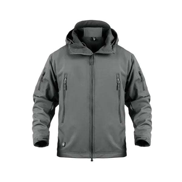 Men's Waterproof Tactical Fleece Jacket for Outdoor Use