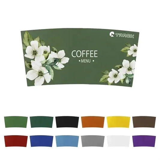 Full Color Disposable Kraft Coffee Cup Sleeve