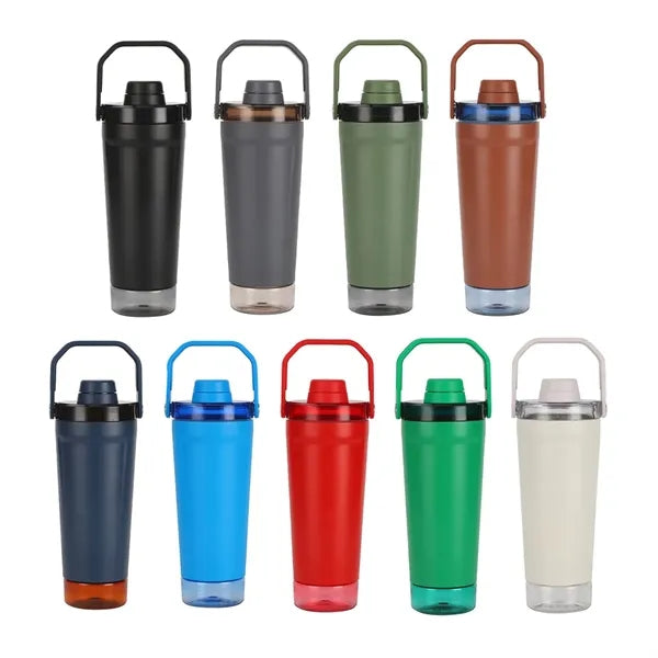 16oz. Stainless Steel Vacuum Insulated Bottle w/ Handle