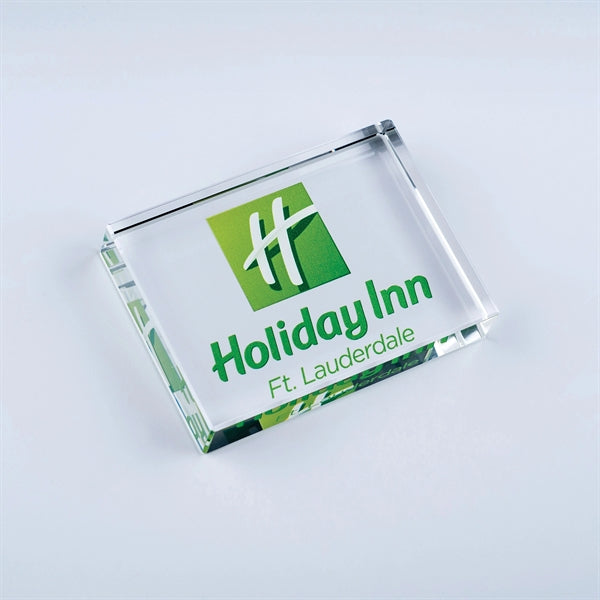 Rectangle Crystal Paperweight