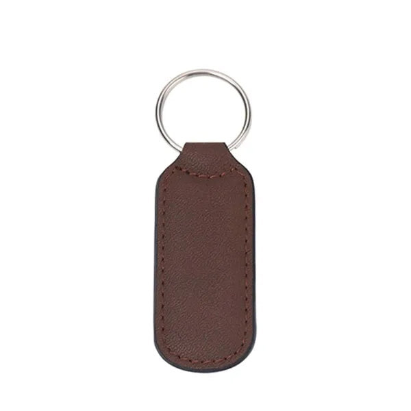 PU Leather Double Stitched Keychain