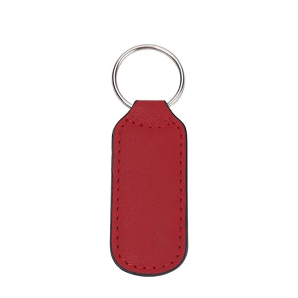 PU Leather Double Stitched Keychain