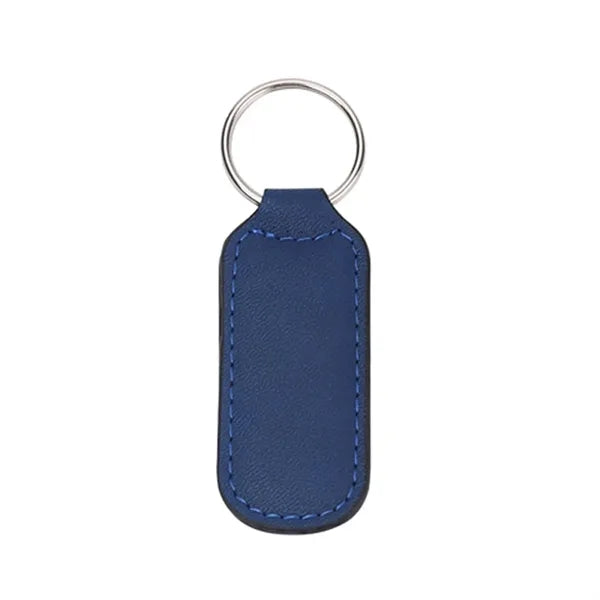 PU Leather Double Stitched Keychain