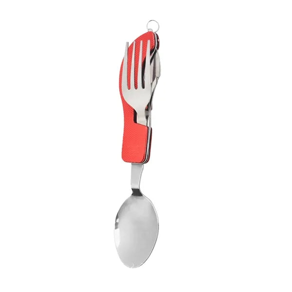 4-in-1 Camping Stainless Steel Foldable Utensil