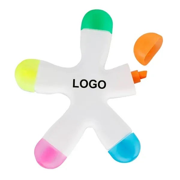 5-in-1 Highlighter Pen with Five Colors