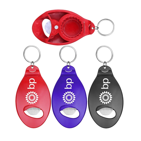 Opener with Magnet, Pen Holder and Key Ring