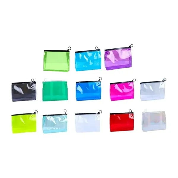 Translucent Vinyl Slider Pouch With Wrist Strap