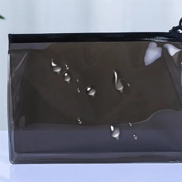 Translucent Vinyl Slider Pouch With Wrist Strap
