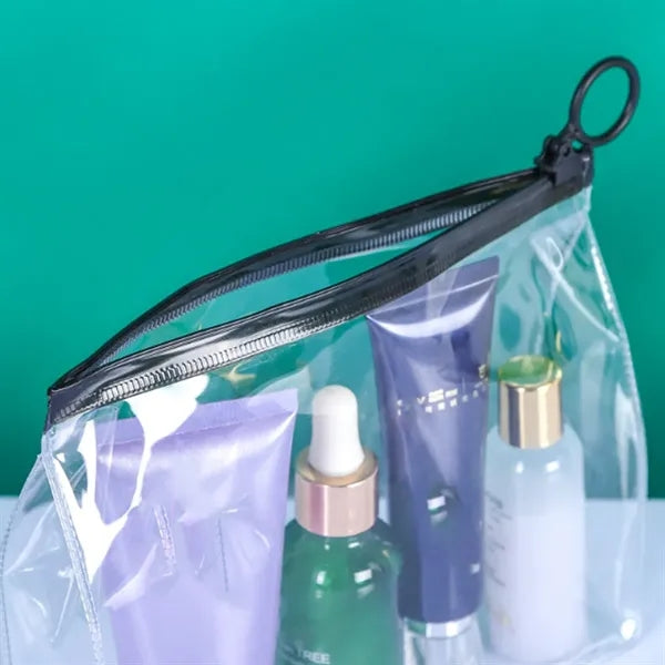 Translucent Vinyl Slider Pouch With Wrist Strap