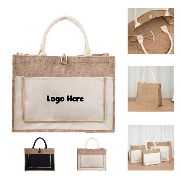 Burlap Tote Bags With Handles