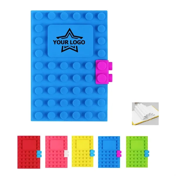 Silicone Lego Blocks Notebook Diary