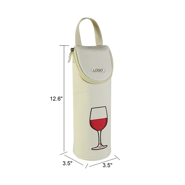 Single Bottle Insulated Wine Tote