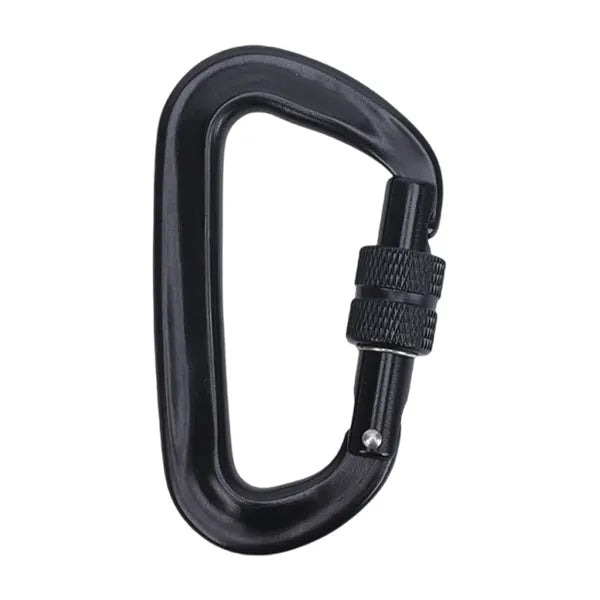 Aluminum Alloy Secure Locking Carabiner Clip with Screw Lock
