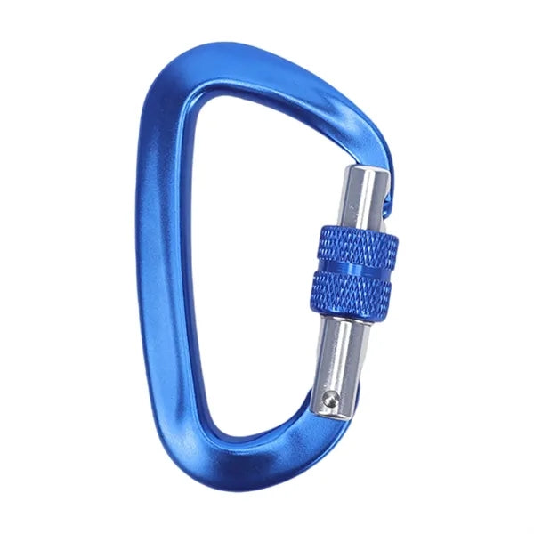 Aluminum Alloy Secure Locking Carabiner Clip with Screw Lock