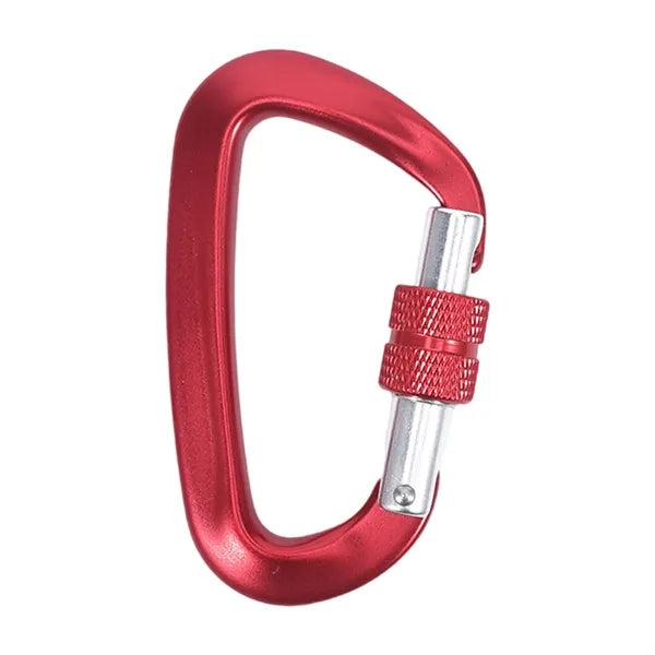 Aluminum Alloy Secure Locking Carabiner Clip with Screw Lock