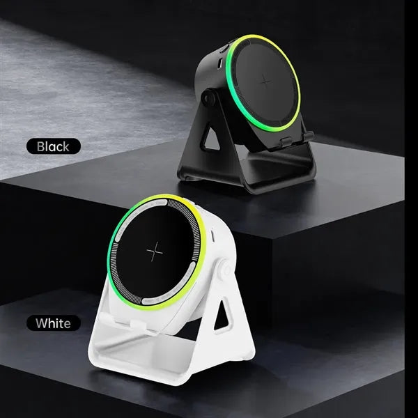 3 in 1 Wireless charging speaker phone holder