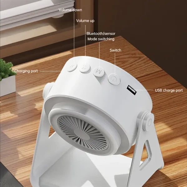 3 in 1 Wireless charging speaker phone holder
