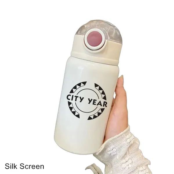 12/15 oz Stainless Steel Vacuum Insulated Straw Bottle