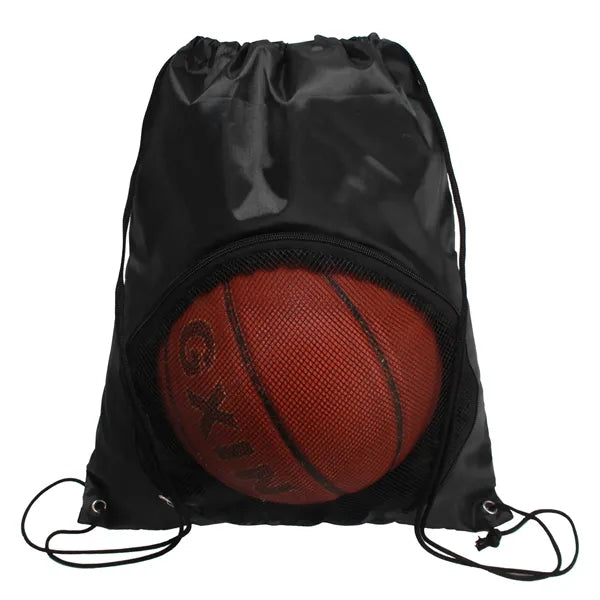 See-Through Sports Ball Drawstring Backpack