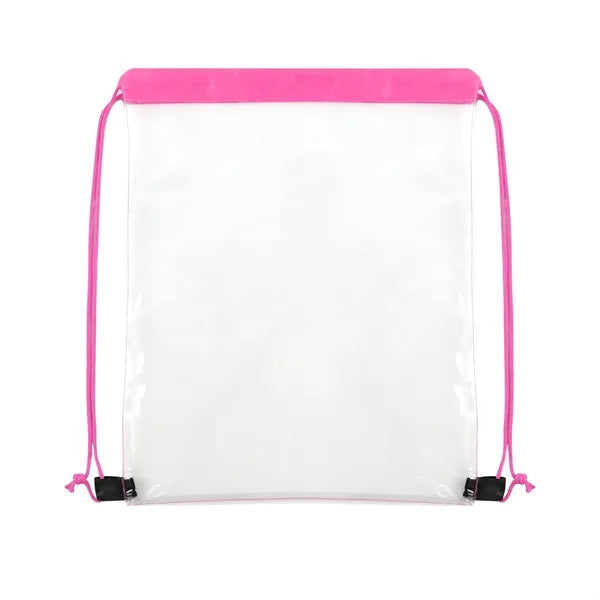 Transparent PVC Drawstring Backpack