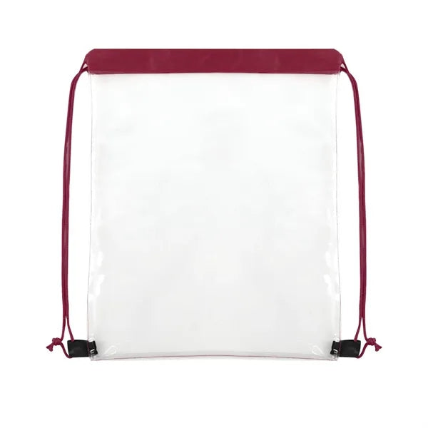 Transparent PVC Drawstring Backpack