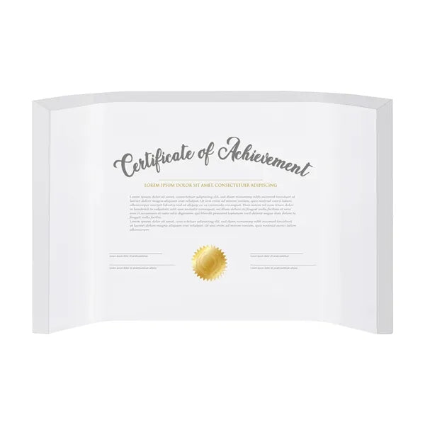 Freestanding Curved Acrylic Display Award - Personalized