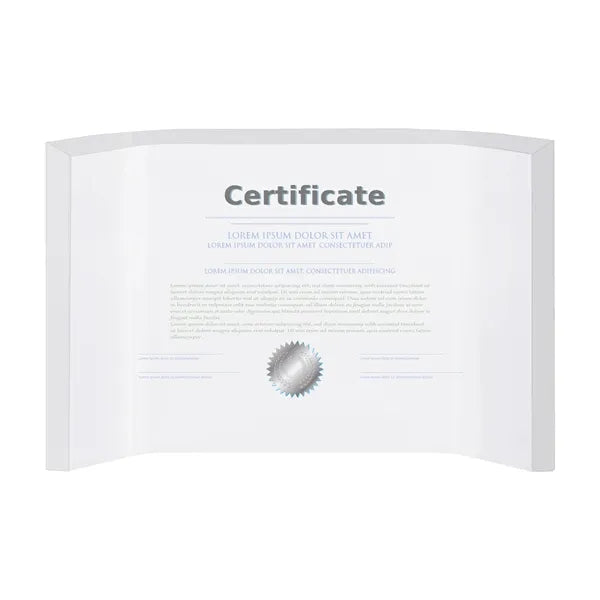 Freestanding Curved Acrylic Display Award - Personalized