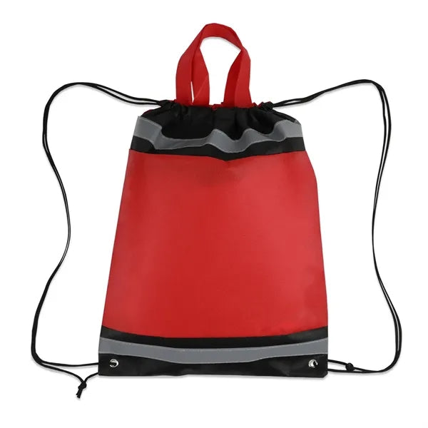Reflective Non-Woven Drawstring Cinch Bag